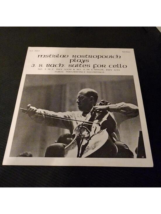 Other - Mstislav Rostropovich Plays Bach Cello Suites Nos. 3 & 5 IGI-320 Vinyl LP
